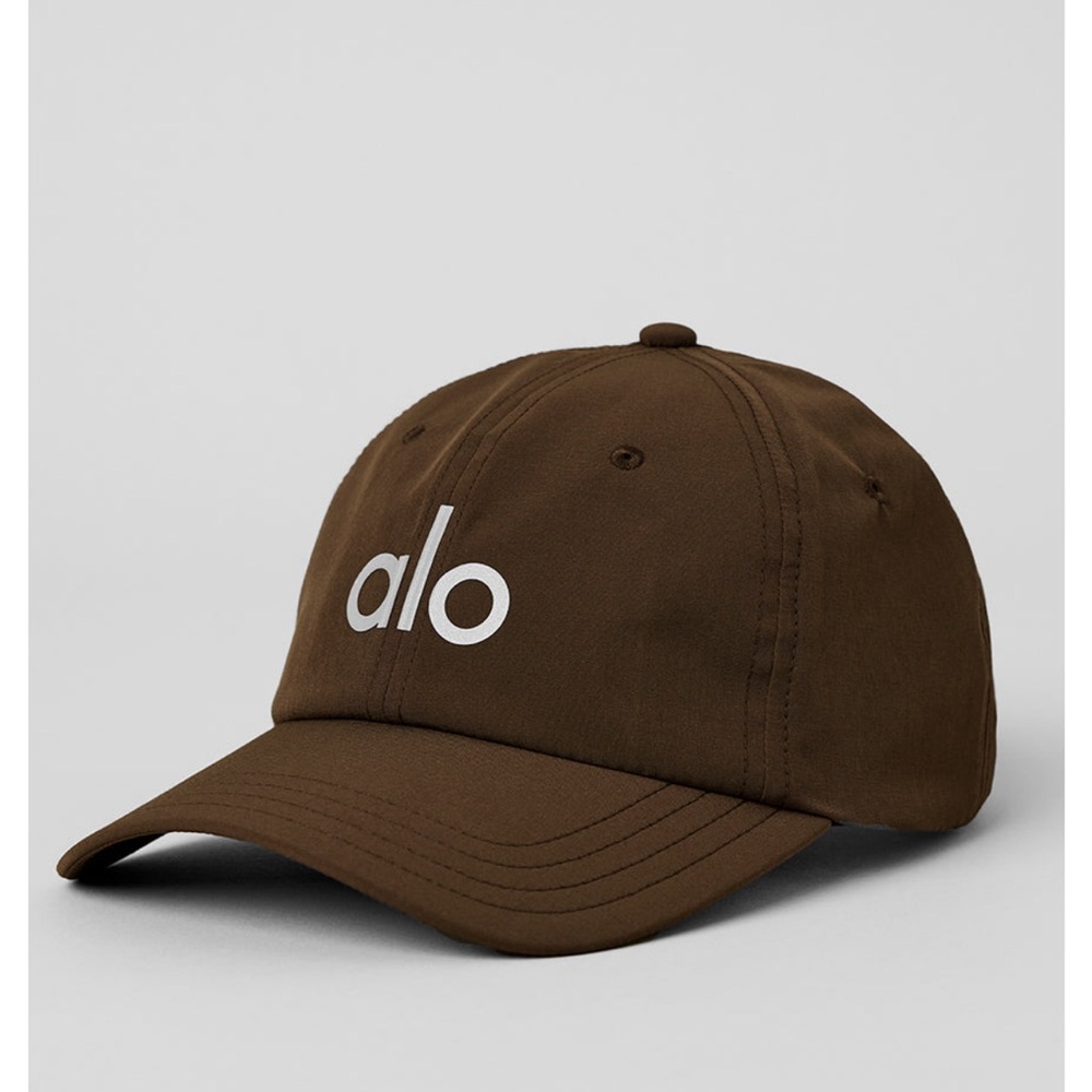 ALO Yoga Brown Logo Baseball Cap